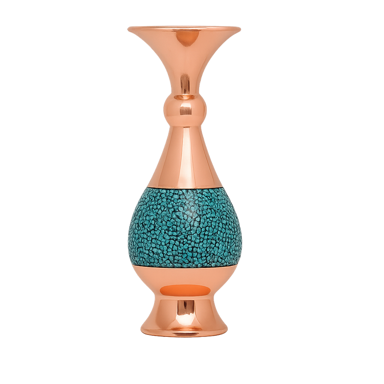 گلدان صراحی فیروزه کوبی