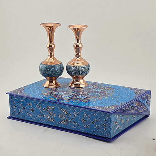 ست گلدان16 جفتی فیروزه کوبی