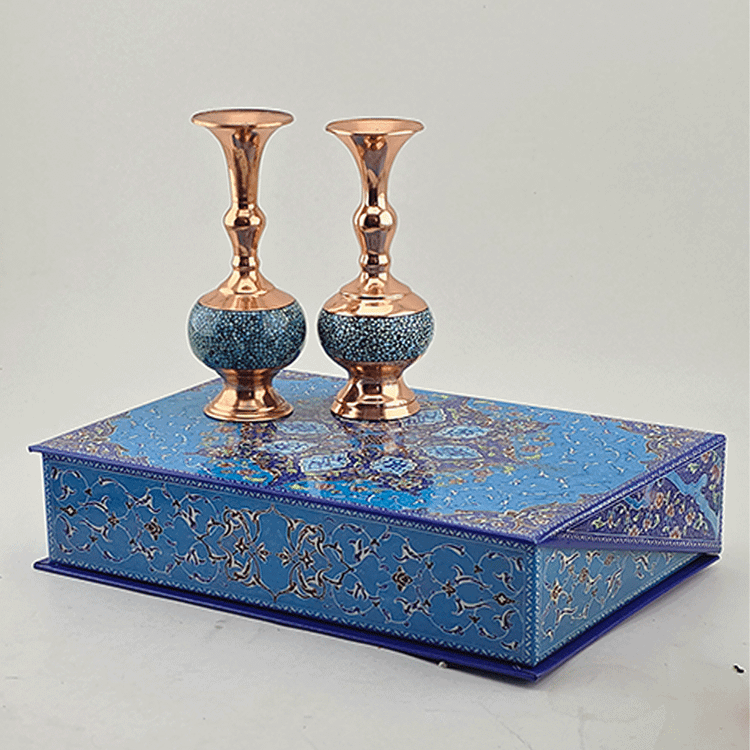 ست گلدان16 جفتی فیروزه کوبی