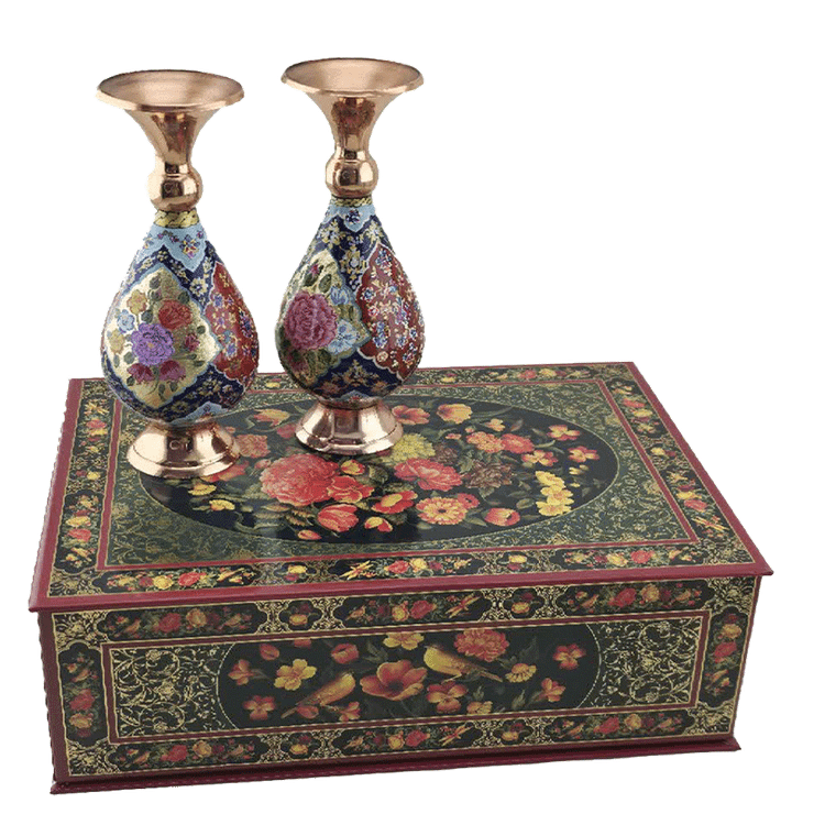 گلدان 20 سانت ورق طلا