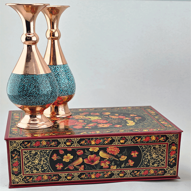 ست گلدان 25 جفتی فیروزه کوبی