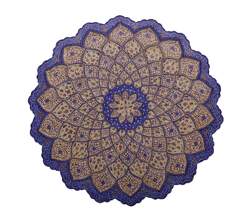 بشقاب مینا کاری صنایع دستی هنرمندان آپادانا