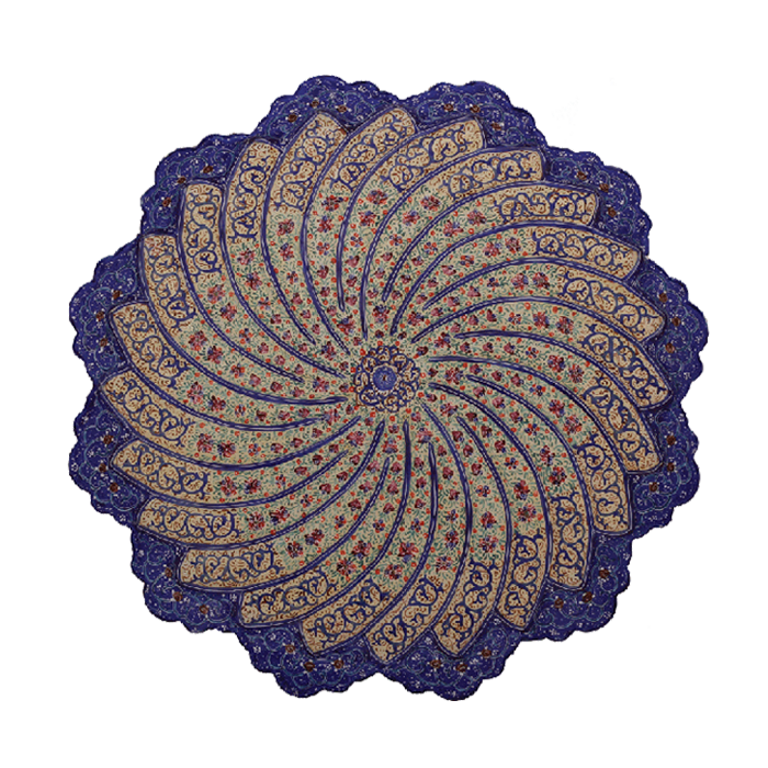 بشقاب مینا کاری صنایع دستی هنرمندان آپادانا