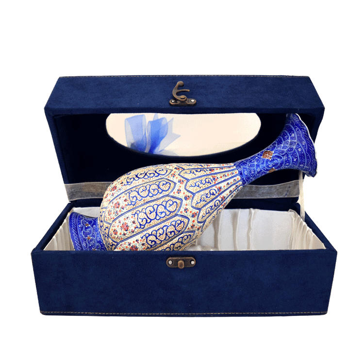 گلدان مینا کاری صنایع دستی آپادانا