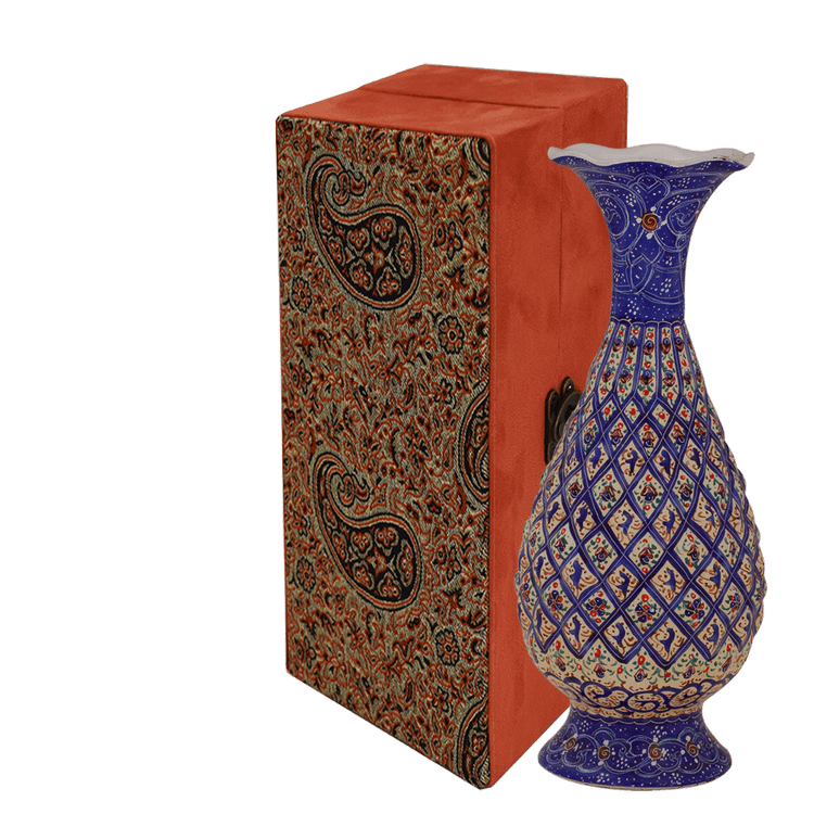 گلدان مینا کاری صنایع دستی آپادانا