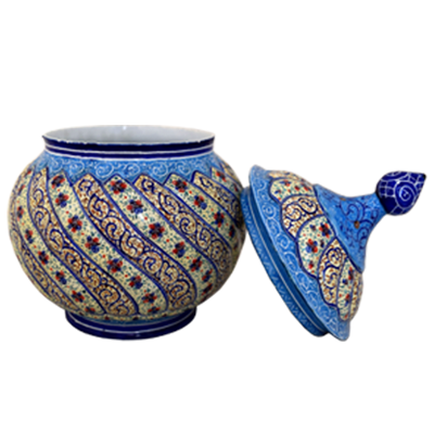 قندان مینا کاری صنایع دستی ایران