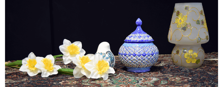 قندان مینا کاری صنایع دستی ایران