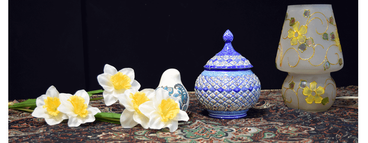 قندان مینا کاری صنایع دستی ایران