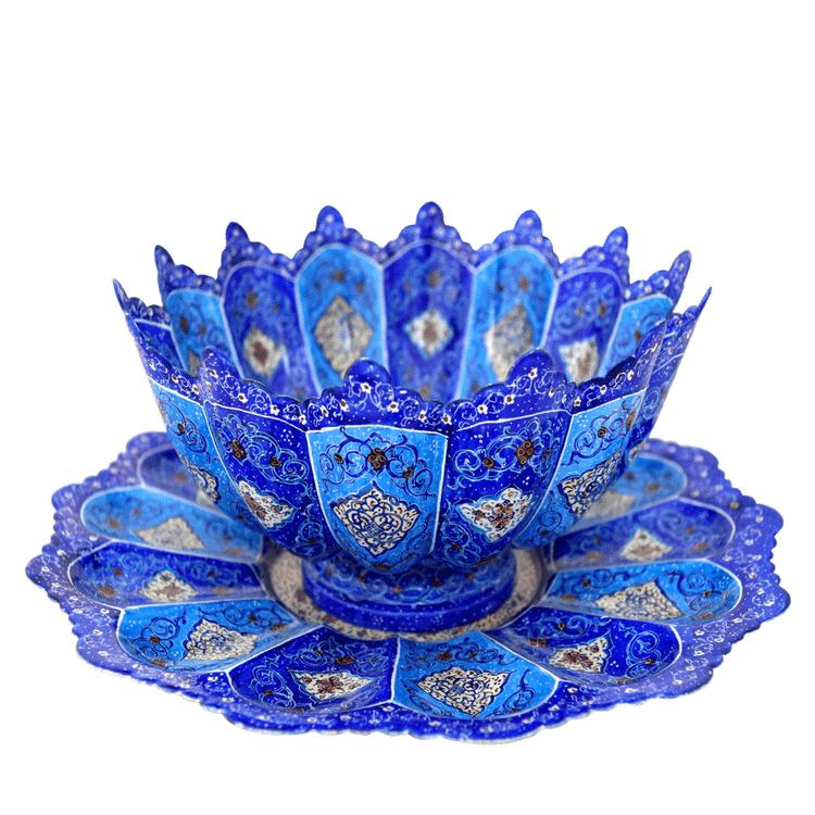 کاسه مینا کاری صنایع دستی اصفهان