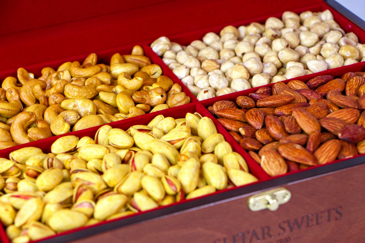 پک هدیه آجیل - مدل آذر مهر - صنایع دستی آپادانا