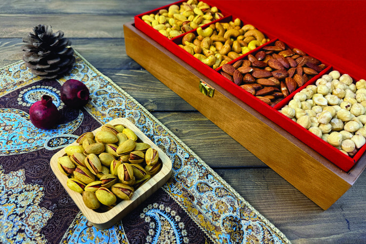 پک هدیه آجیل - مدل اذرخش - صنایع دستی آپادانا