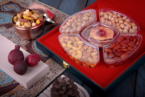 پک هدیه آجیل - مدل نغمه - صنایع دستی آپادانا