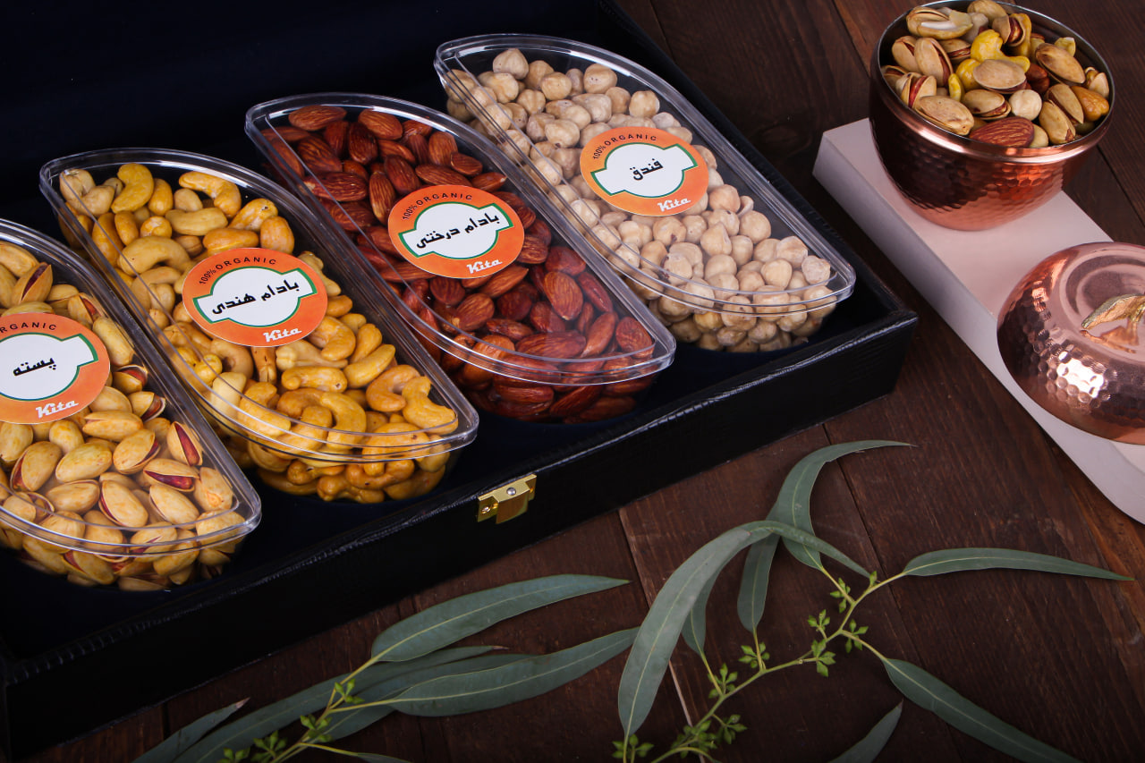 پک هدیه آجیل مدل دلسا صنایع دستی آپادانا